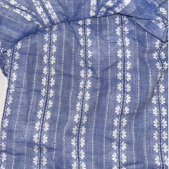 NWT Splendid one shoulder Ruffle top women’s size XS Blue and white - Picture 13 of 16